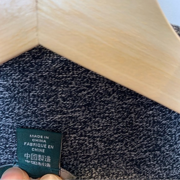 Roots Open Cardigan Charcoal Grey Cabin  Cottagecore Cotton Blend Women’s sz XS - Picture 9 of 9